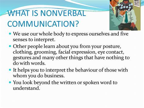 Solution Non Verbal Communication Skills Presentation Notes Studypool