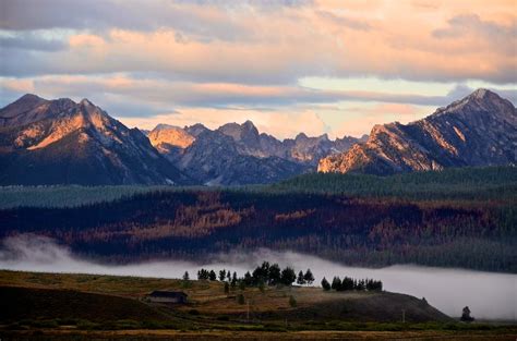 Morning In The Stanley Idaho Basin Looking At The Sawtooth Range