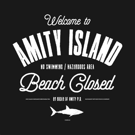 Jaws Welcome To Amity Island Jaws T Shirt Teepublic