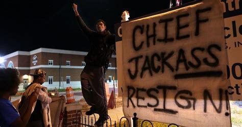 Protesters Call For Resignation Of Ferguson Police Chief