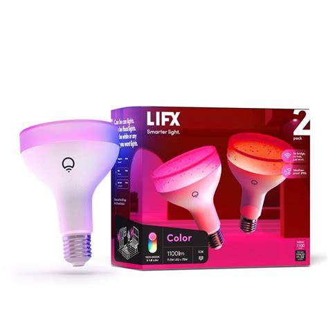 Lifx 75 Watt Equivalent Br30 Multi Color Smart Wifi E26 Led Light Bulb