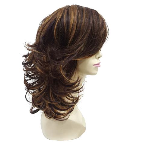 The 23 creative hairstyles for women. StrongBeauty Women's wig Auburn Layered Medium Curly ...