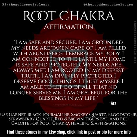 Root Chakra In 2021 Chakra Affirmations Healing Affirmations Root Chakra Healing