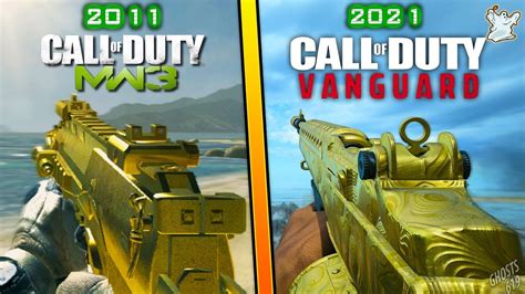 Gold Camo In Every Call Of Duty Youtube