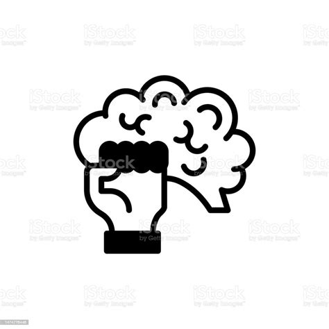 Mind Power Icon In Vector Logotype Stock Illustration Download Image