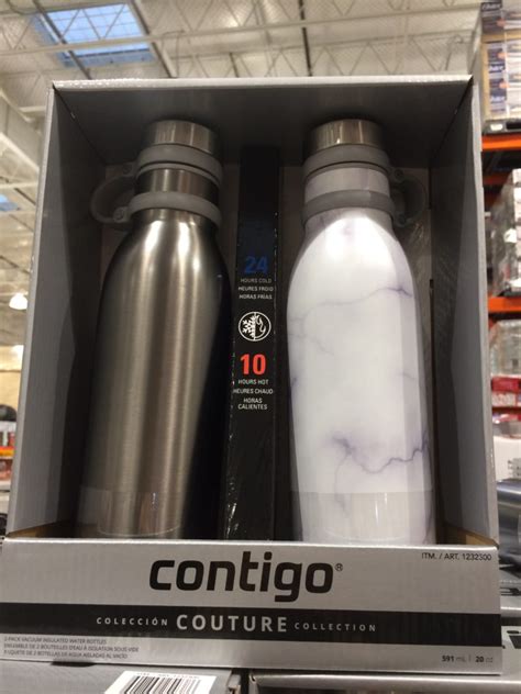 Contigo Couture Stainless Steel Water Bottle 2 Pack Costcochaser