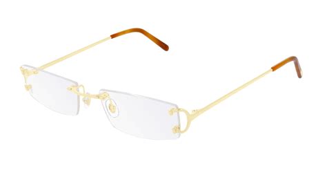 Cartier Rimless Eyeglasses Ct0092o Gold Cartier Glasses Frames