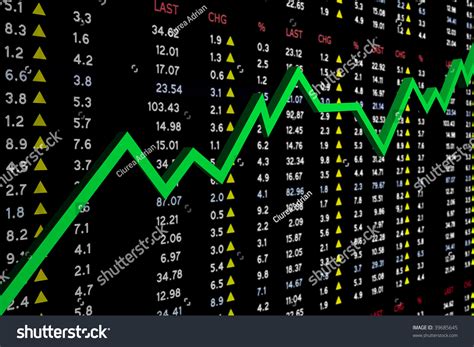 High Resolution Stock Market Board Graph Stock Illustration 39685645
