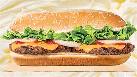 Would You Eat Burger Kings New Buttery Extra Long Cheeseburger Fox News