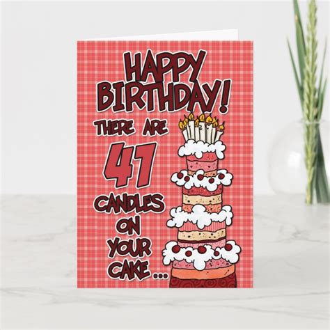 Happy Birthday 41 Years Old Card