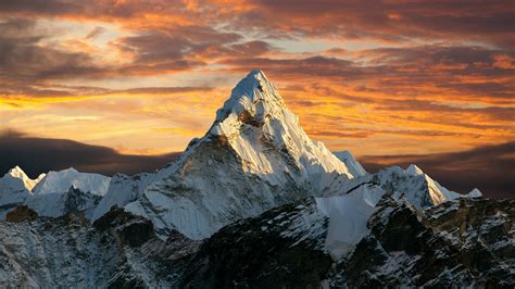 Masaüstü Doğa Mountain Top Everest Dağı Manzara 3840x2160