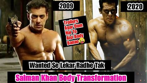 Salmankhan Body Transformation In Last 11yearswanted Se Lekar Radhe