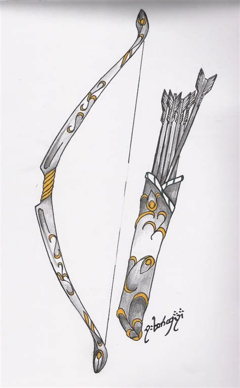Bow And Arrow Drawing At Explore Collection Of Bow
