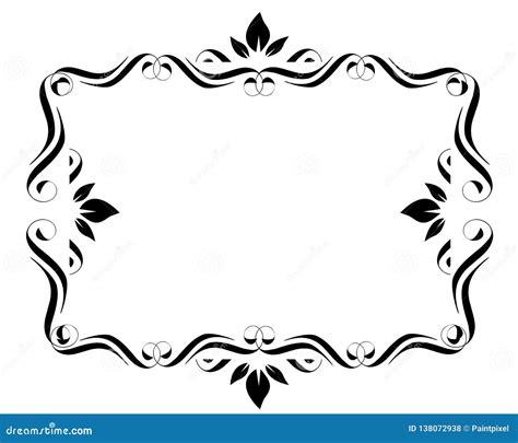 Fancy Frame Border Stock Vector Illustration Of Page 138072938