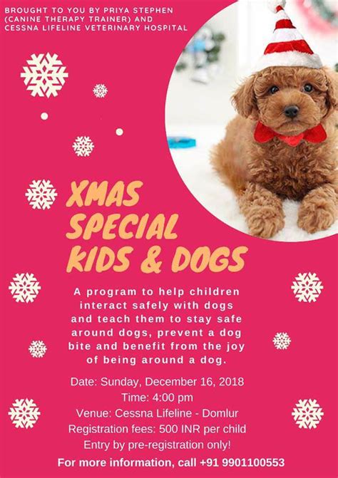 Xmas Special Kids And Dogs Program Domlur Bangalore