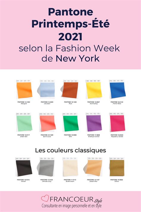 What are the color trends for spring summer 2021? Les couleurs Pantone Printemps-Été 2021 selon la Fashion ...