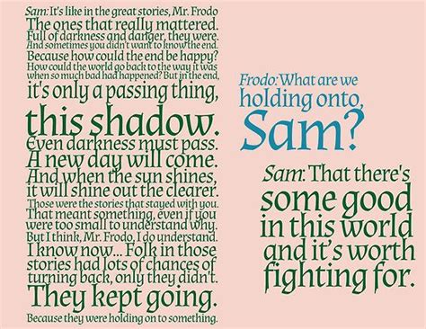 The two towers movie on quotes.net. Sam's Speech