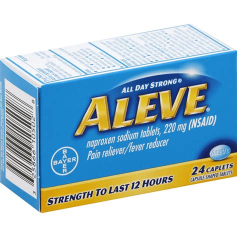 Aleve Pain Relieverfever Reducer 220 Mg Caplets Buehlers