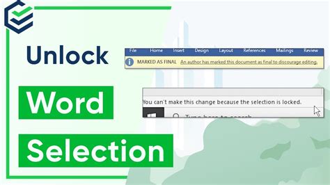4 Ways Selection Is Locked In Word How To Unlock Selection In Word🔓