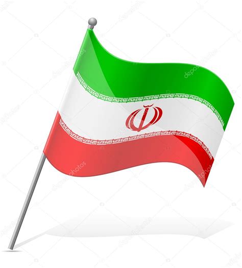 Flag Of Iran Vector Illustration Stock Vector Image By ©kontur Vid