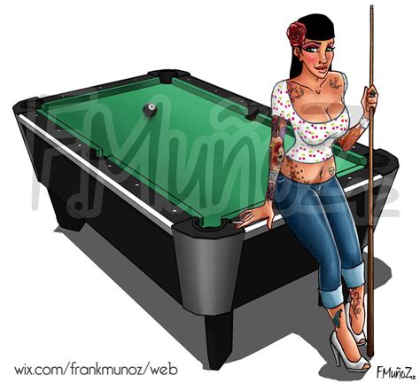 Rockabilly Pin Up Billiard By Pomeroy74 On Deviantart