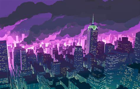 Purple Wallpaper Desktop Anime Wallpaper