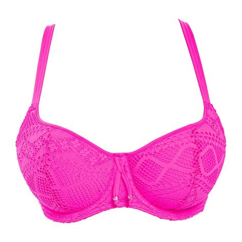 Buyfreya Sundance Padded Bikini Top Hot Pink 32d Online At Johnlewis