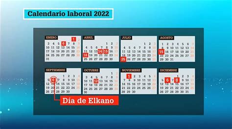 Calendario Laboral 2022 Festivos Y Puentes En Euskadi