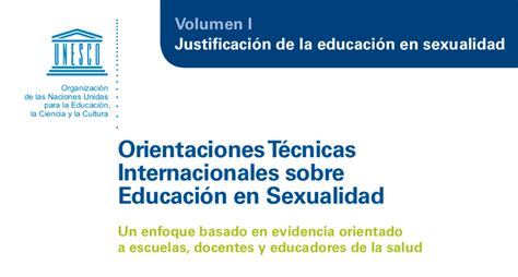 ENTREAGENTES Orientaciones técnicas internacionales sobre educación en sexualidad