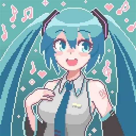 Pin By Nekoru On Hatsune Miku Anime Pixel Anime Pixel