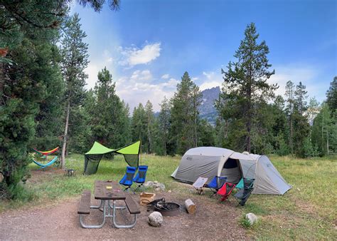 Our Campsite At Jenny Lake In Grand Teton National Park Rcamping