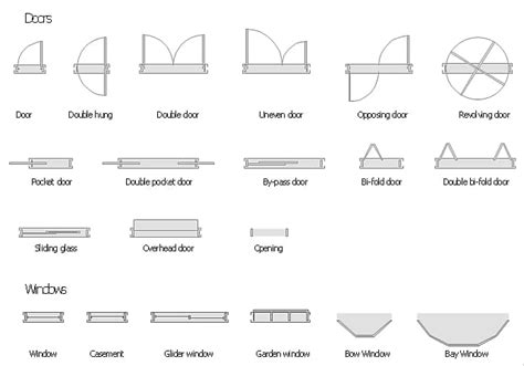 Architectural Window Symbol Floor Plan Clip Art Library