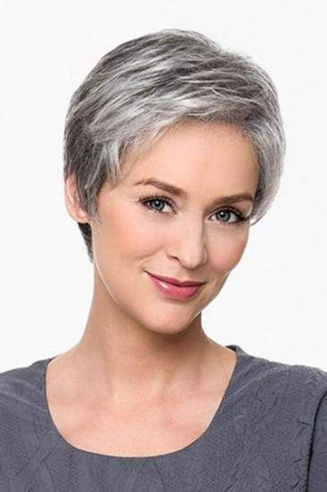 4 the best medium hairstyles for thick hair. 68 Ideas For Hair Color Grey Highlights Going Gray Older Women #hair | Short grey haircuts ...