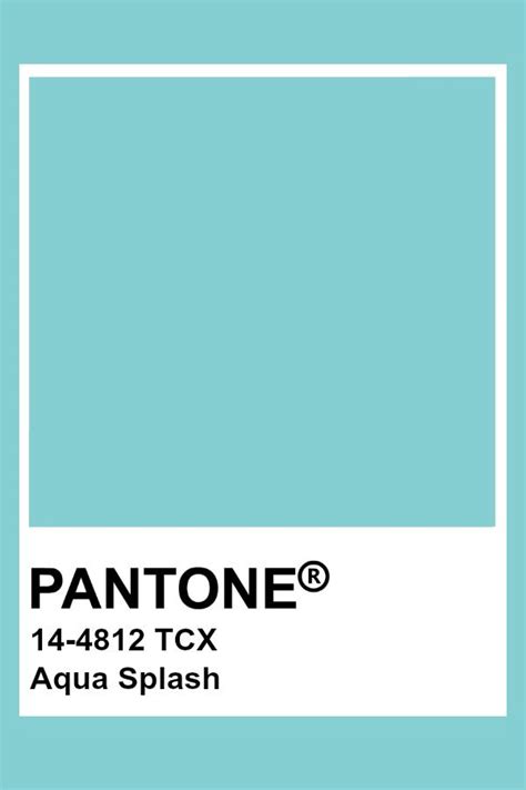 Pantone Aqua Splash Pantone Blue Pantone Colour Palettes Pantone Color