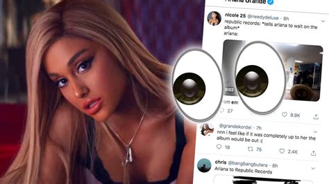 Ariana Grande Hints New Album Is Ready But Her Record Label Wont