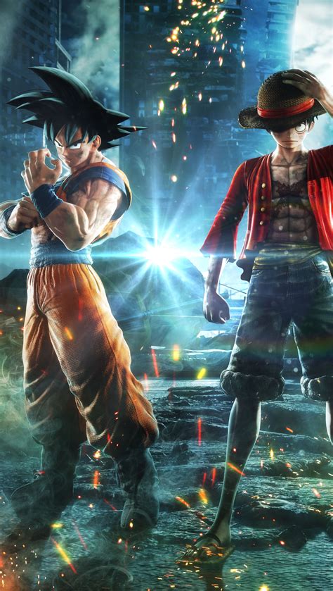 Goku Monkey D Luffy And Naruto In Jump Force Wallpaper Id3709