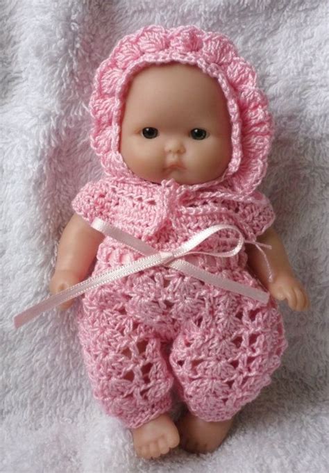 Crochet Pattern For Berenguer 5 Inch Baby Doll Sleepsuit And Etsy In