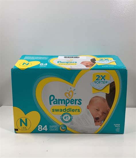 Pampers Swaddlers Diapers Size Newborn 84 Count