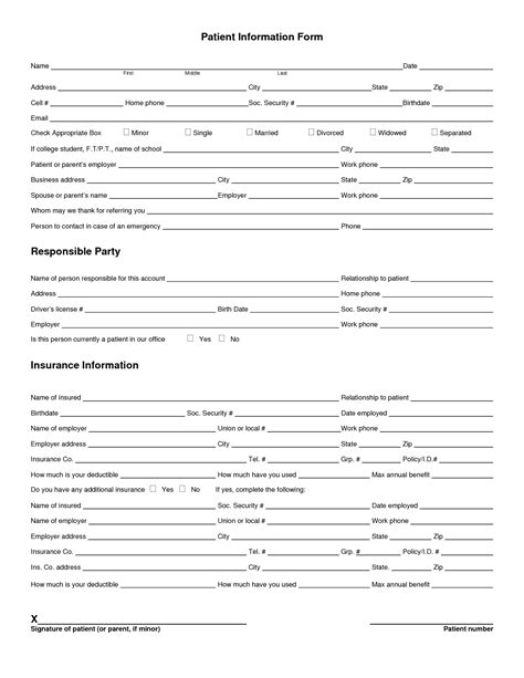 Free Printable Doctor Office Forms Patient Registration And Medical