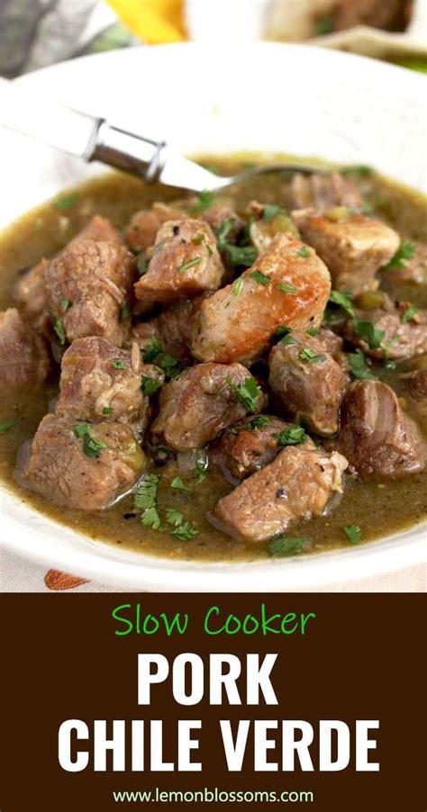 The subject names the person who performs the action. Slow Cooker Pork Chile Verde via @lmnblossoms | Pork stew meat recipes, Stew meat recipes, Slow ...