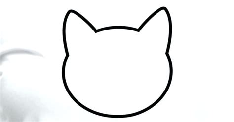 Printable Cat Face Outline Printable Templates