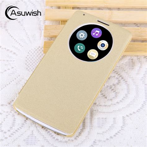 Asuwish Flip Cover Leather Case For Lg G3 G 3 D855 D850 Phone Case
