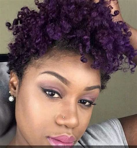 Luv The Purple N Curls Purple Natural Hair Purple Hair Short