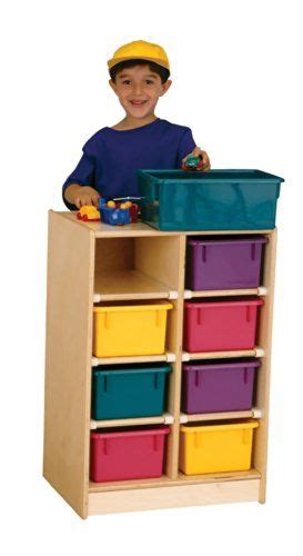 Jonti Craft 8 Tray Kids Children Toy Storage Organizer Cubbie Mobile