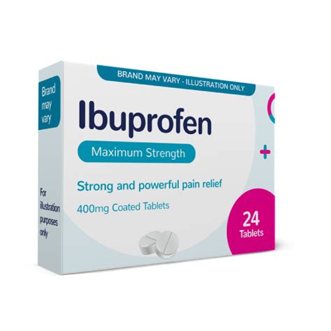Ibuprofen 400mg X 24 Max Strength Pain Relief Tablets Chemist 4 U