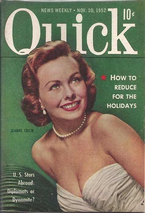 Nov Quick Magazine Vol Jeanne Crain Dorothy Dandridge