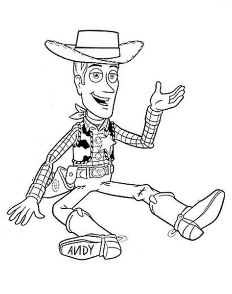 Toy Story Sheriff Woody Coloring Pages