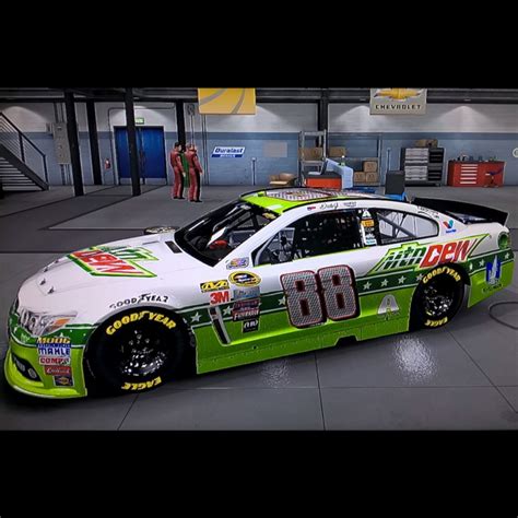 Dale Jrs Mountain Dew Paint Scheme For The All Star Race Made On
