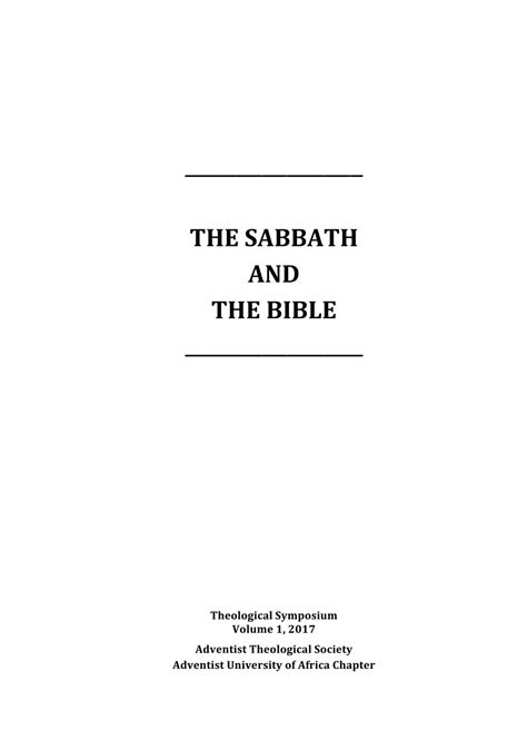 Pdf The Sabbath In Luke 1310 17