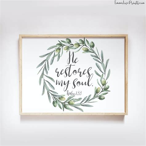 Bible Verse Wall Art Print Large Wall Art Olive Print Psalm Etsy In
